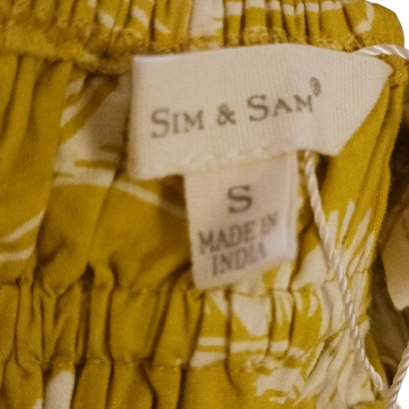 NWT Sim & Sam V-neck cotton crop.  Womens.  Size: Small - Picture 5 of 8